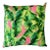 Contemporary Dominican Banana Leaves with Pink Pillow Cover For Sale