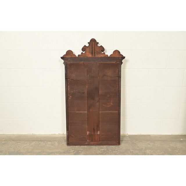 Wood Herter Brothers Style Antique Victorian Eastlake Carved Walnut Wall Mirror, Circa 1880s For Sale - Image 7 of 8