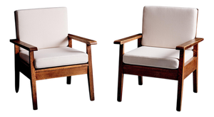French Lounge Chairs in the styler of René Gabriel, France, 1940s