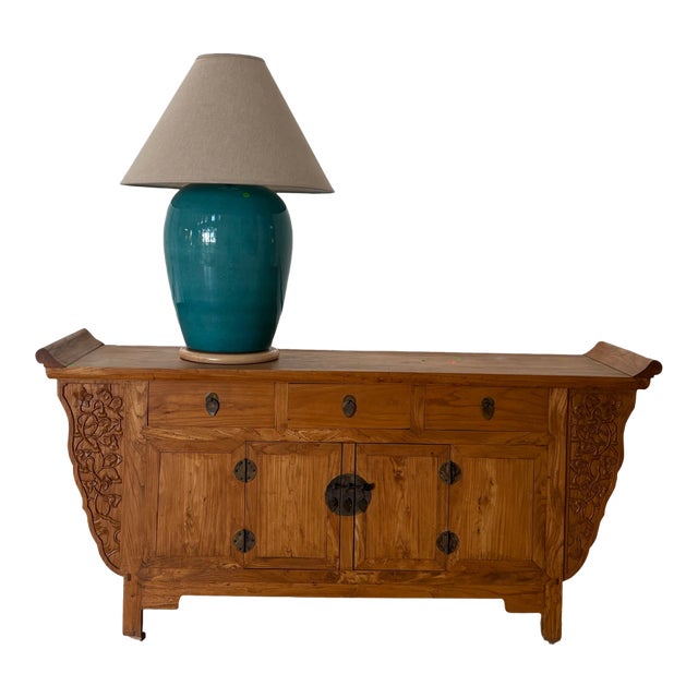 Antique Chinese Elm Sideboard / Altar Console – 72” For Sale