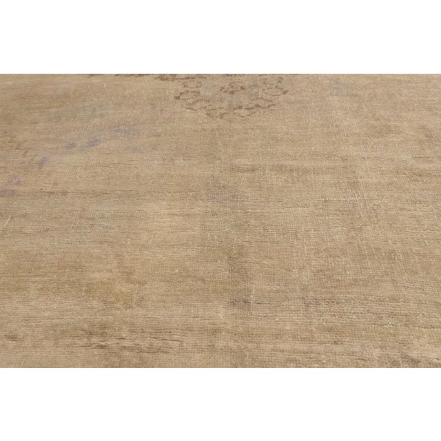 Mid 20th Century Vintage Turkish Oushak Rug, 07'03 X 11'05 For Sale - Image 5 of 10