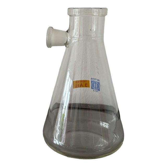 Industrial Erlenmeyer Flask from Intos Pula, Yugoslavia, 1970s For Sale