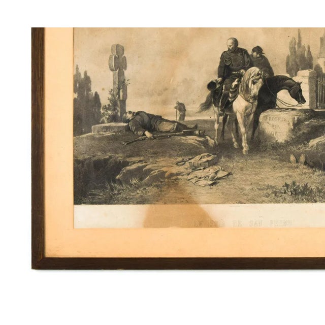 Le Soir de San Fermo - Original Lithograph Late 19th Century Late 19th Century For Sale - Image 3 of 5