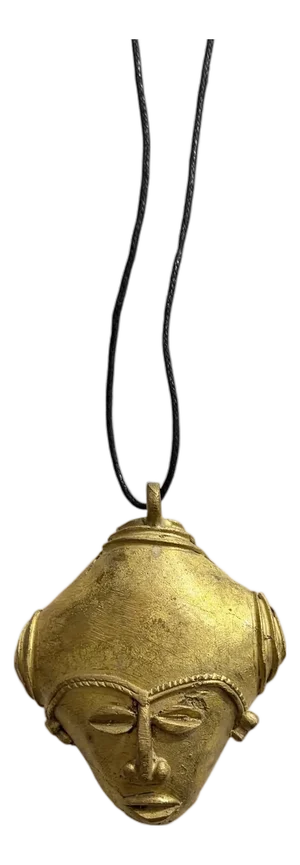 African Baule Gold Weight Passport/Pendant Bronze Mask
