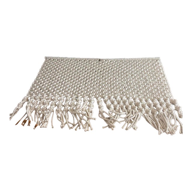 Large Custom Macrame Wall Hanging - 122 X 85 In For Sale