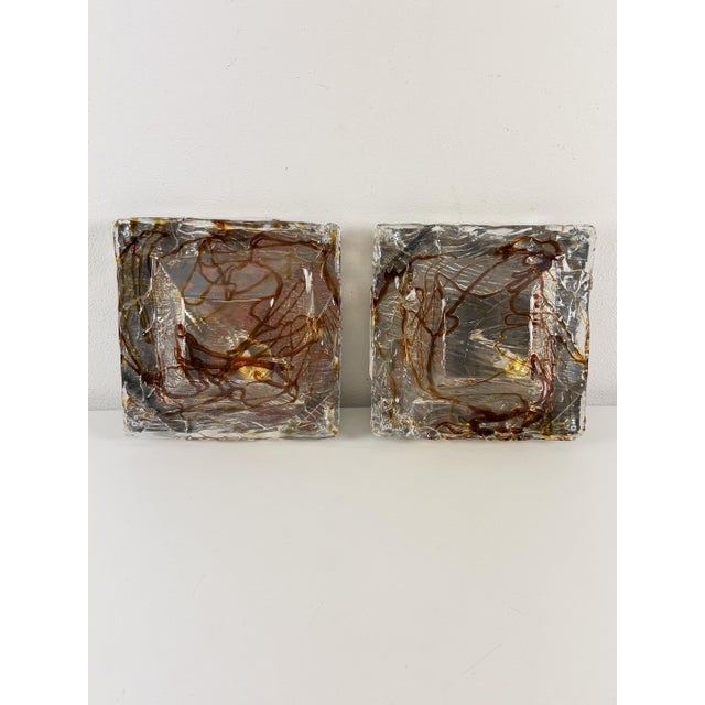Murano Glass Wall Lamps, 1970s, Set of 2 For Sale - Image 14 of 18