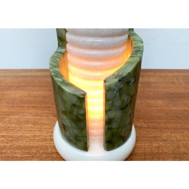 Postmodern Stone Table Lamp, 1980s For Sale - Image 15 of 18