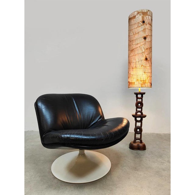 Vintage Danish Wooden Floor Lamp, 1970 For Sale - Image 4 of 7