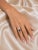 Contemporary 10K White Gold Pave Black Diamond Leaf Heart Ring For Sale - Image 3 of 3