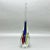Vintage 1960’s Murano Attributed Clear With Tri Color Sommerso Teardrop Sculpture For Sale In New York - Image 6 of 9