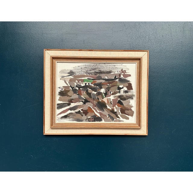 B. Person, Absract, 1950s, Oil Painting on Canvas, Framed For Sale - Image 18 of 18