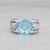Gemstone Information: - Natural Topaz - Carats - 5.86ct Cut - Cushion Color - Light Blue Treatment - Routinely Enhanced -...