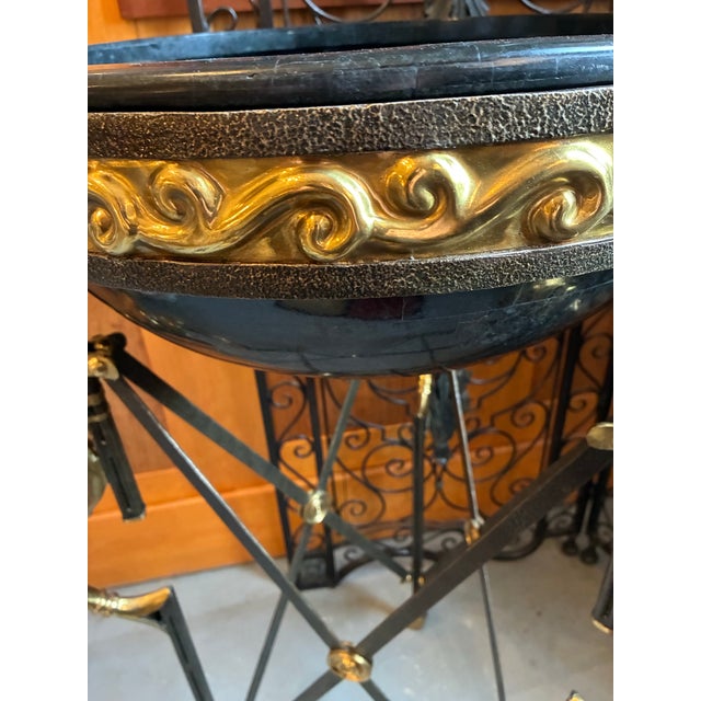 1960s Neoclassical Egyptian Revival Jardiniere, Maitland Smith For Sale - Image 5 of 10