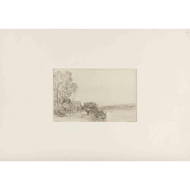 Alfred Sisley, Bords Du Loing (Banks of the Loing), 1890, Etching For Sale - Image 3 of 4