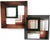 Substantial, multi-layer C. Jeré / Artisan House wall sculpture with intersecting square frames and one pebbled/textured...
