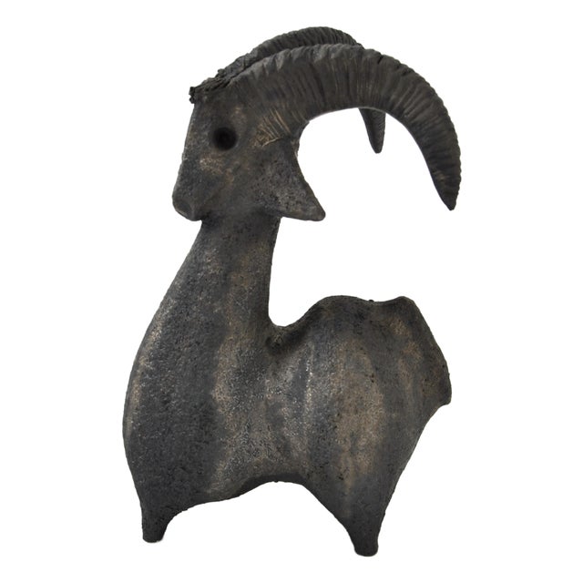 Dominique Pouchain, Goat, 1990s, Ceramic For Sale