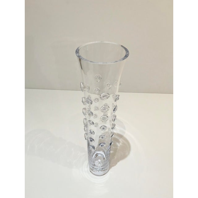 2010s Chip Scarborough Tall Handblown Glass Vase For Sale - Image 5 of 5