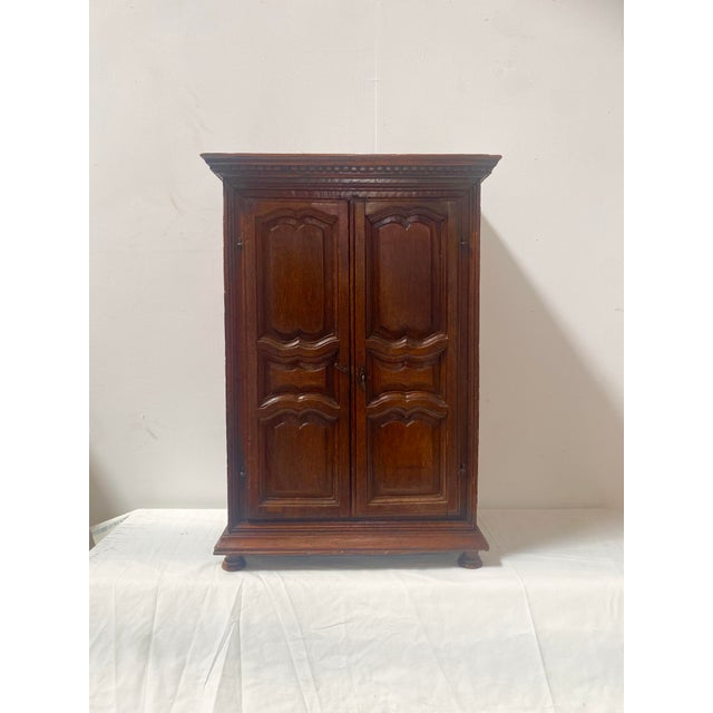 Antique Carved Oak Master Cabinet, 1800s For Sale - Image 6 of 12