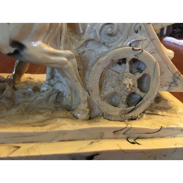 Ground Alabaster Chariot Figure, 1950s For Sale - Image 17 of 18