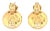 Movado Diamonds 18k Yellow Gold Dangle Earrings, 2 Pieces For Sale