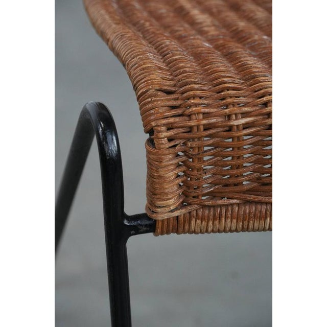 Vintage Chair with Cast Iron Frame by Frederick Weinberg For Sale - Image 12 of 14