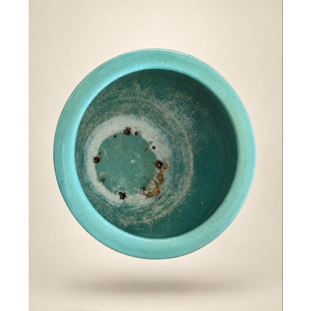 1930s Antique Chinese Dragon Egg Art Pottery Dragon Jardinière Planter Pot For Sale - Image 5 of 8