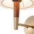 Wood Scalloped Wall Sconce - Plug-In, Walnut, Weathered Brass, White Linen, Diffuser, Inline Dimmer For Sale - Image 7 of 8
