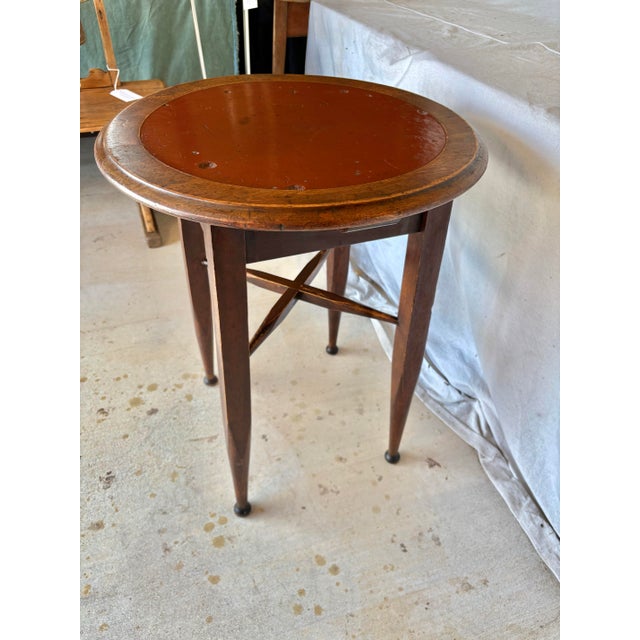 20th Century English Oak Tavern Side Table For Sale - Image 4 of 12