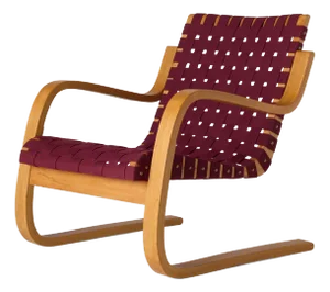 1940s Webbed Lounge Chair by Alvar Aalto