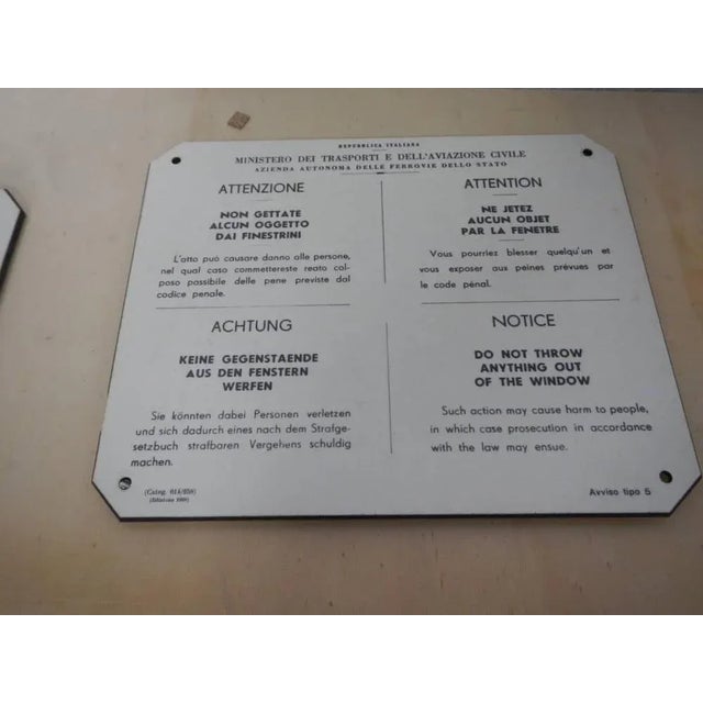 State Railway Plates, 1965, Set of 2 For Sale - Image 3 of 12