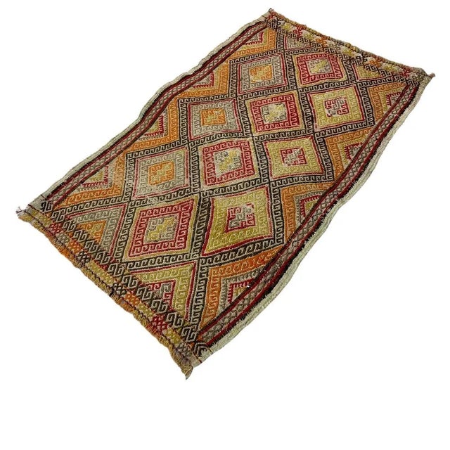 Small Anatolian Turkish Kilim Rug For Sale - Image 4 of 11