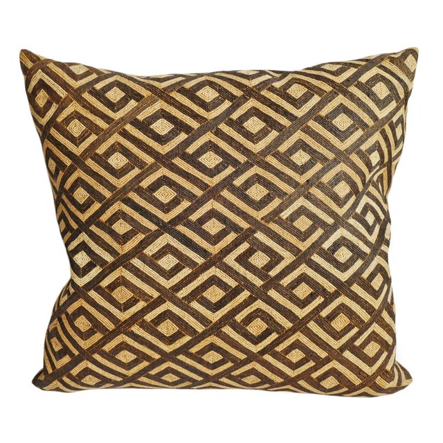 Kuba Grass Textile Pillow For Sale In Los Angeles - Image 6 of 6