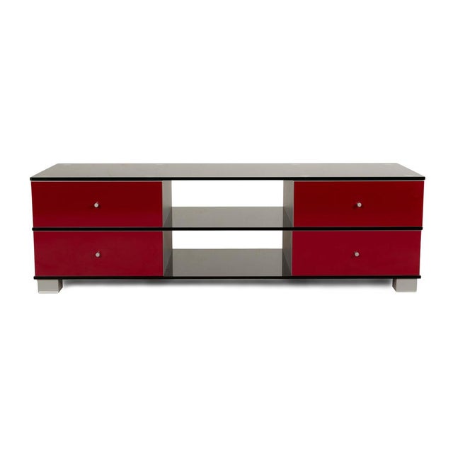 Grey and Red Glass Sideboard from Spectral For Sale - Image 16 of 16