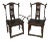 Antique Chinese High York Back Armchairs - a Pair For Sale