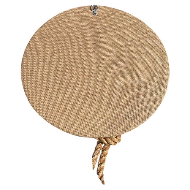1980s Round Lariat Rope Mirror Adrien Audoux & Frida Minet Style For Sale - Image 5 of 5