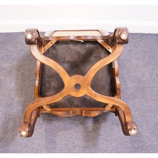 Hekman Furniture Cherry Louis XV French Provincial Contemporary Style Dining Arm Chair 7-2225 For Sale - Image 9 of 11