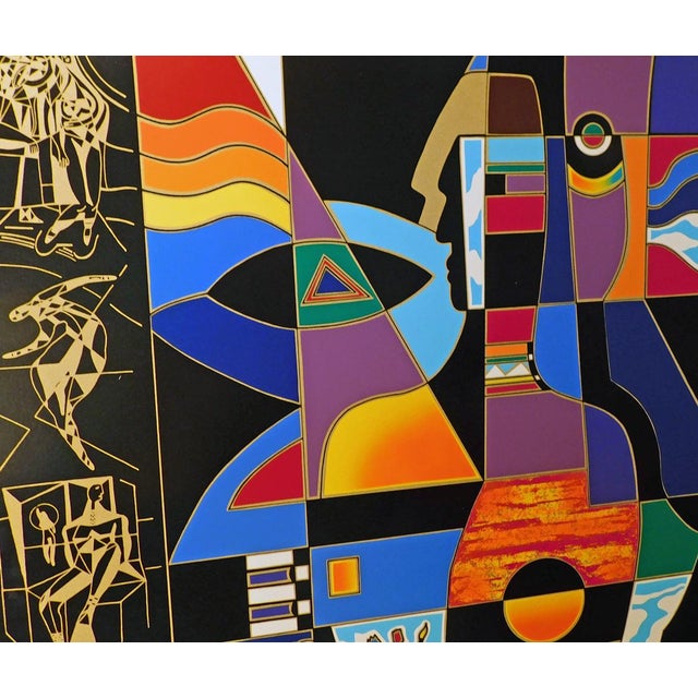 1990s Neal Doty "A Man of Colors" Hand Signed Serigraph on Paper For Sale - Image 5 of 6