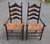 Pair of 1960s American Colonial Revival Ladder-Back Armchairs For Sale - Image 4 of 9