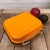 Plastic Vintage Swedish Orange Kitchen Scale for Wall Mounting from EKS For Sale - Image 7 of 11