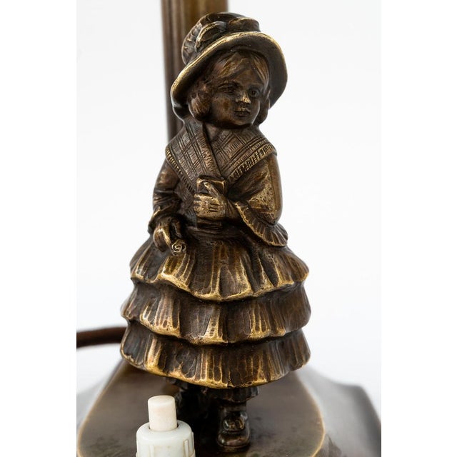 Metal Jugendstil Table Lamp, Vienna, 1907 For Sale - Image 7 of 18