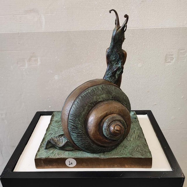 Patinated Bronze Sculpture by Max Hamlet, 1991 For Sale - Image 11 of 16