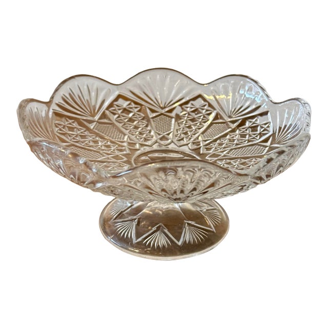 Mid 20th Century Compote Pedestal Dish For Sale
