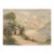 Antique Cottage Core Original Art Late 19th Century American Landscape on Academy Board, Wadsworth Howland Label, Circa 1880–1900 For Sale