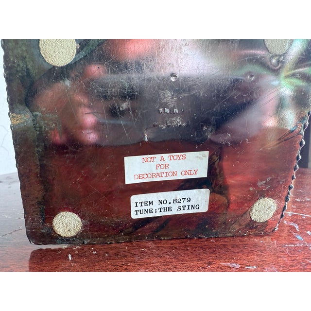 1970s, Vintage Piano Man Saloon Bar, Mixed Metal Sculpture Music Box For Sale - Image 11 of 11