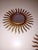 1960s Vintage Sun Mirrors, 1960, Set of 2 For Sale - Image 5 of 5