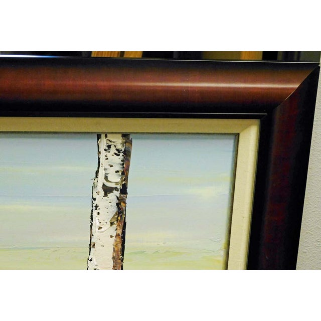 2010s Maya Eventov "Purple Range" Original Acrylic on Canvas, H.Signed Adl031011-01 For Sale - Image 5 of 7