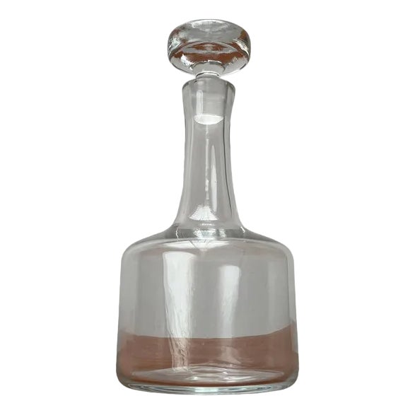 Vintage Scandinavian Glass Carafe Bottle, 1970s For Sale