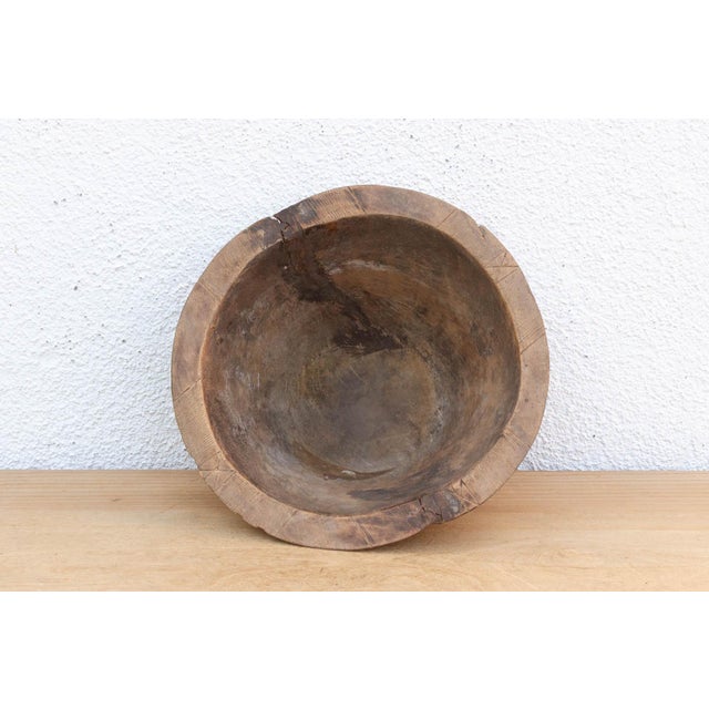 Antique Oromo Wooden Milk Bowl For Sale In Los Angeles - Image 6 of 10