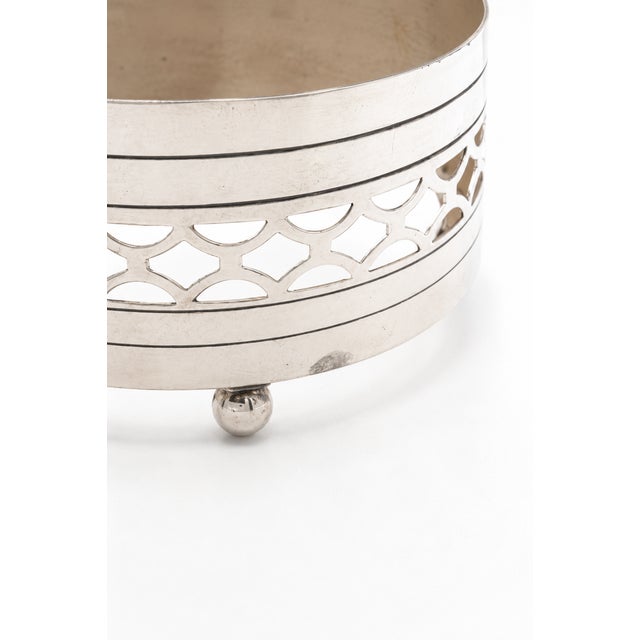 Art Deco Mottled Spatter Glass and Silver-Plated Covered Jar, Belgium, 1930s For Sale - Image 11 of 14