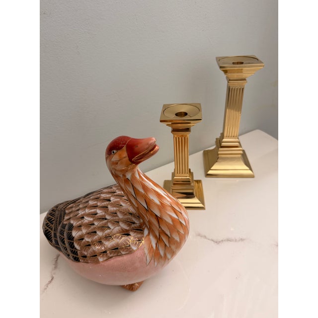 Mid 20th Century Vintage Large Chinese Export Figure of a Seated Duck For Sale - Image 5 of 7